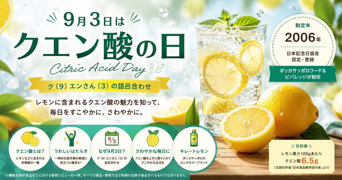 クエン酸の日のイメージ画像