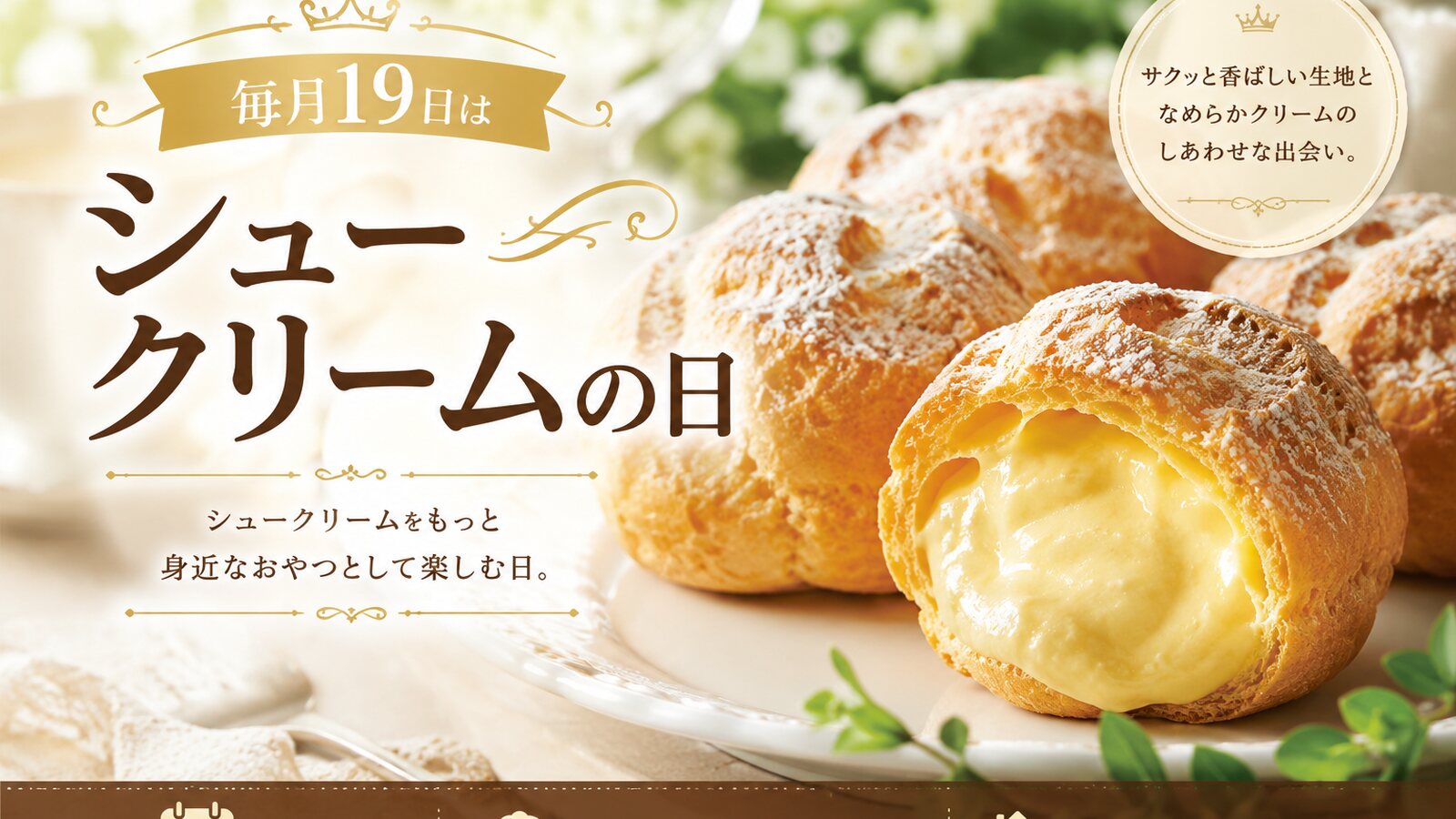 シュークリームの日のイメージ画像