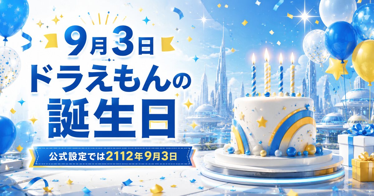 ドラえもんの誕生日のイメージ画像