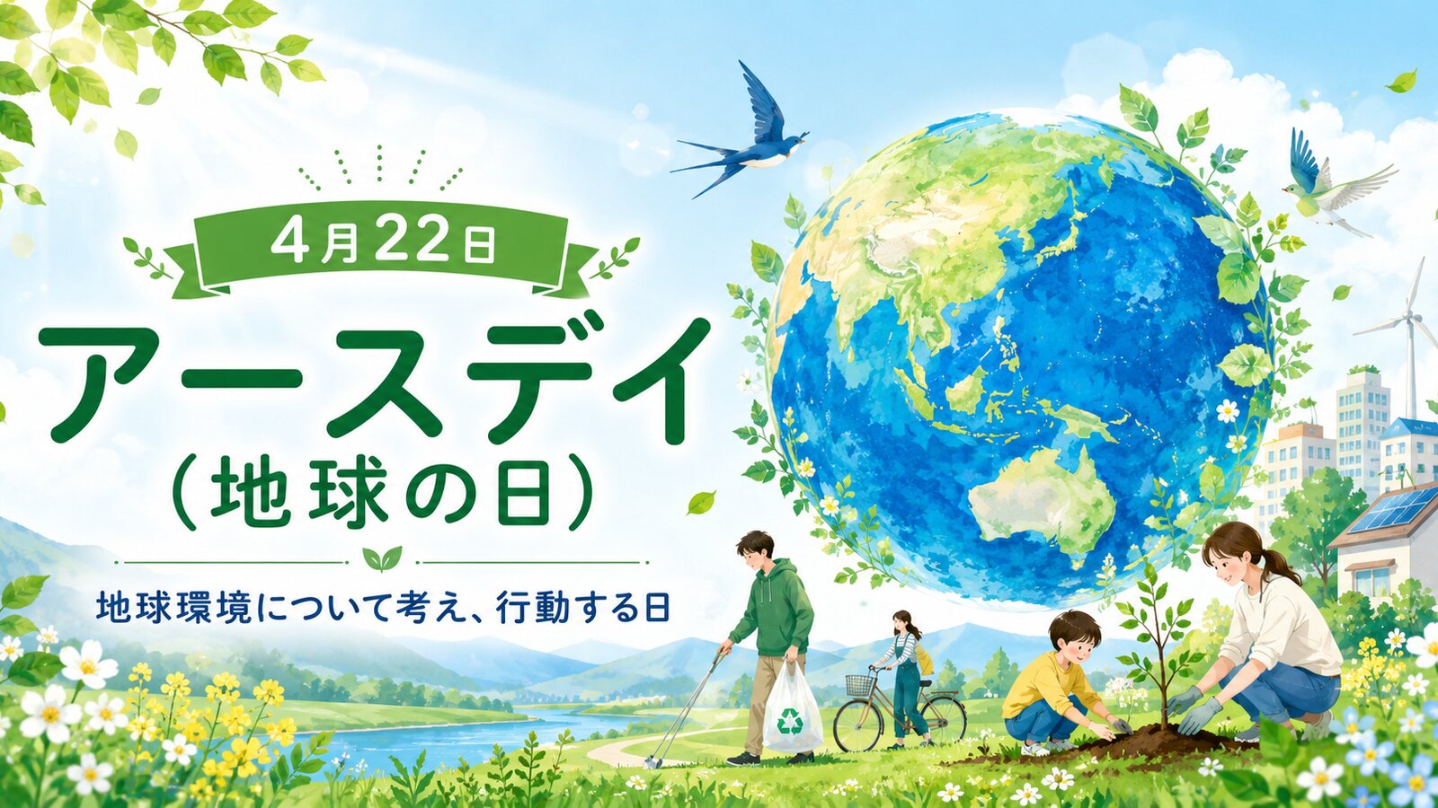 アースデイ(地球の日)のイメージ画像