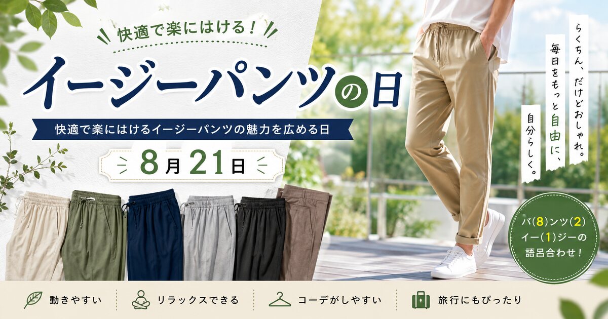 イージーパンツの日のイメージ画像