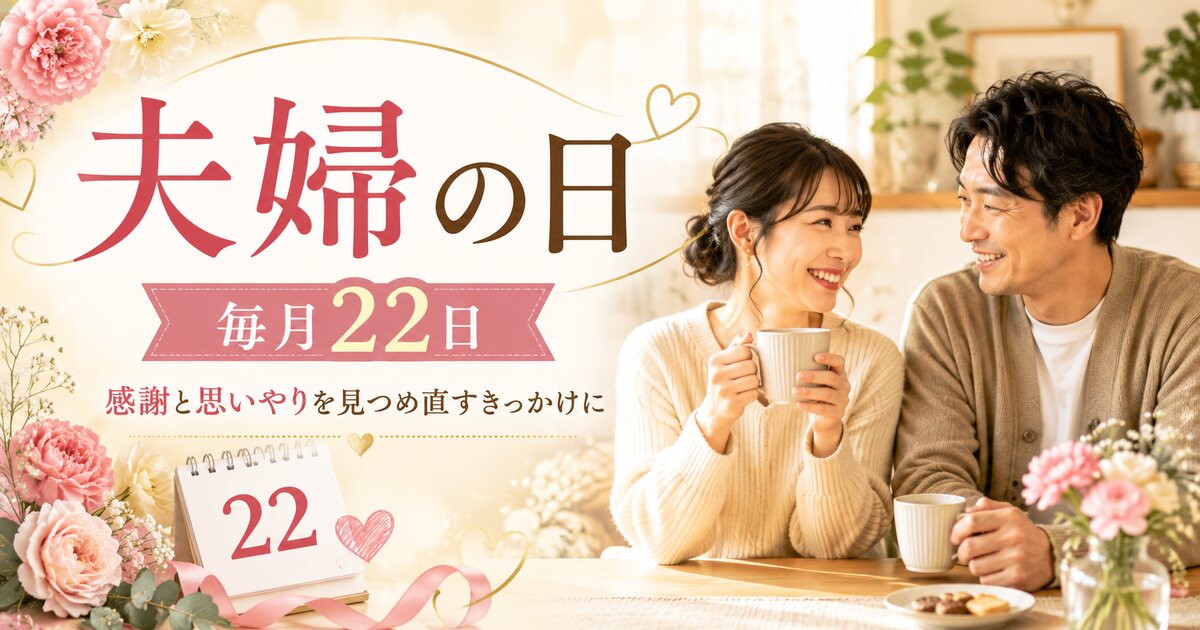 夫婦の日(毎月22日)のイメージ画像