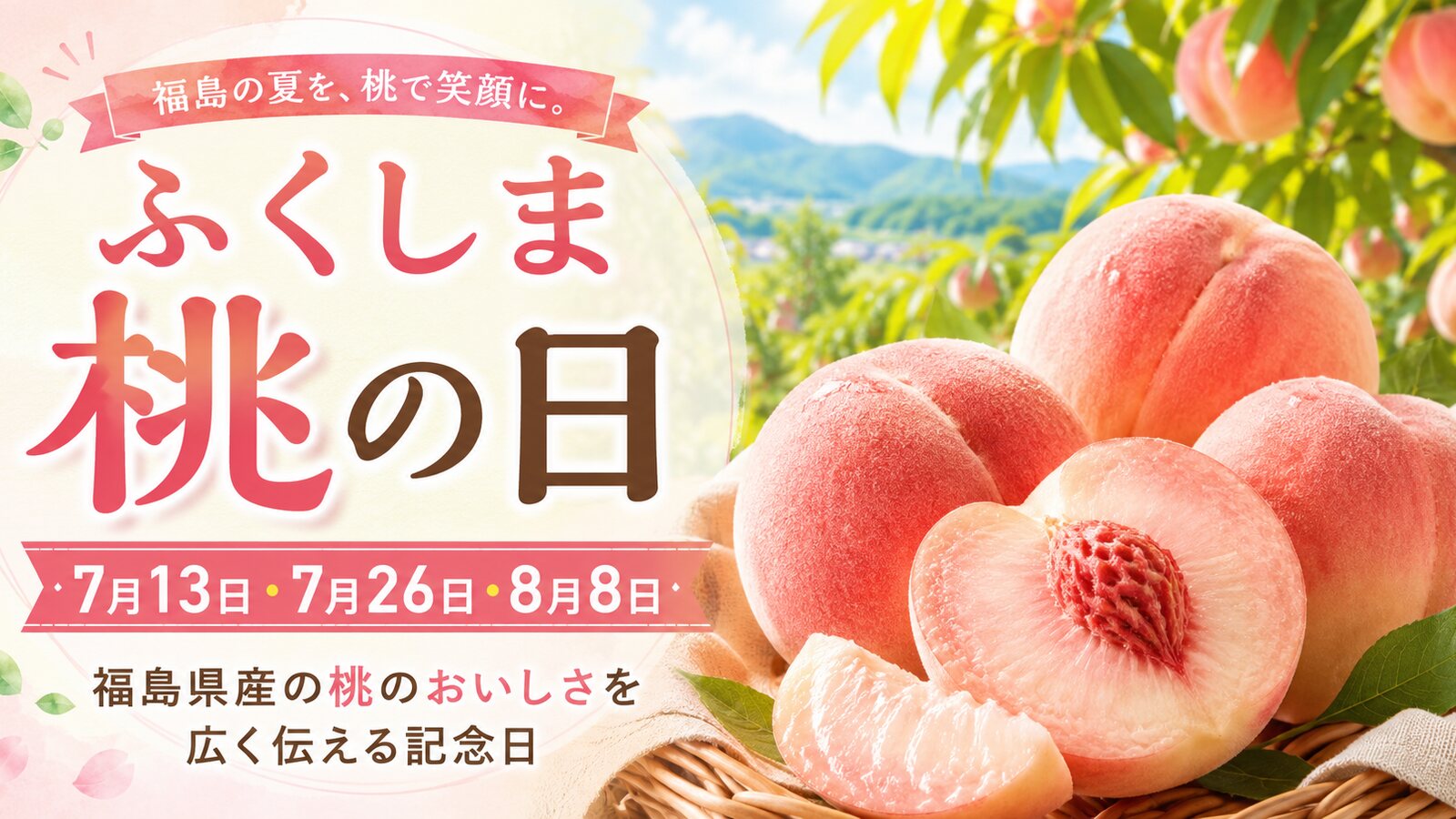 ふくしま桃の日のイメージ画像