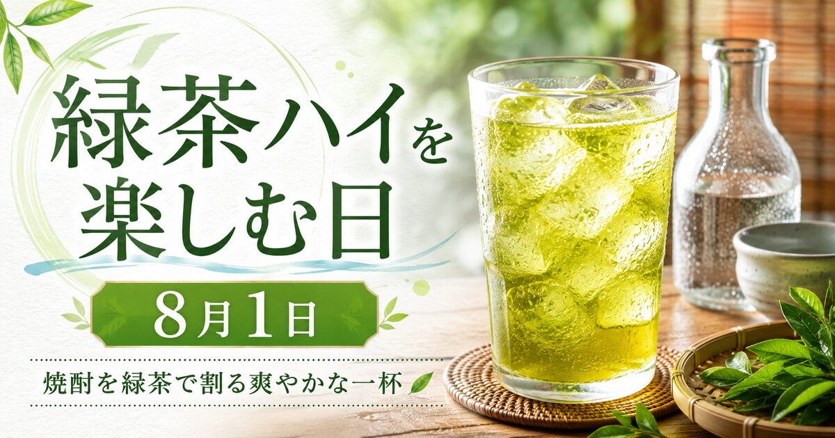 緑茶ハイを楽しむ日のイメージ画像