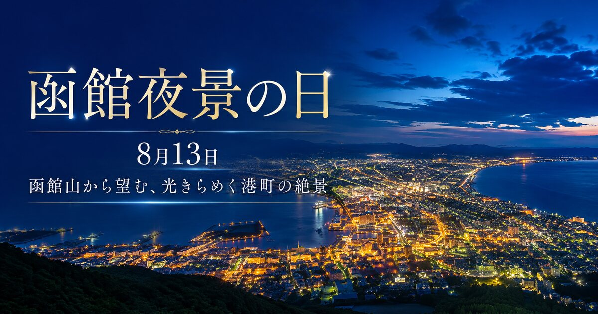 函館夜景の日のイメージ画像