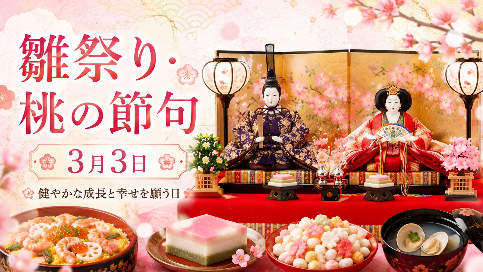 雛祭り・桃の節句のイメージ画像