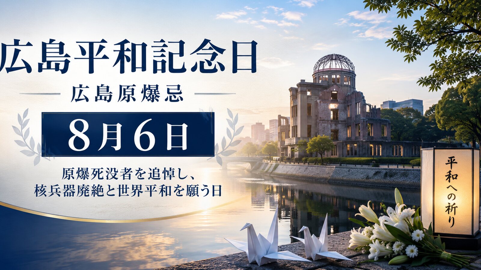 広島平和記念日(広島原爆忌)のイメージ画像