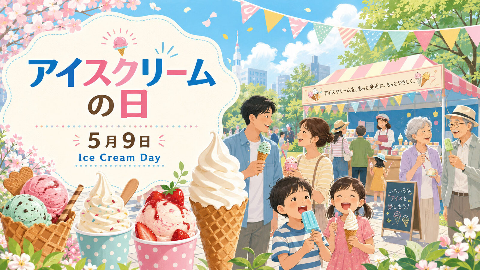 アイスクリームの日のイメージ画像