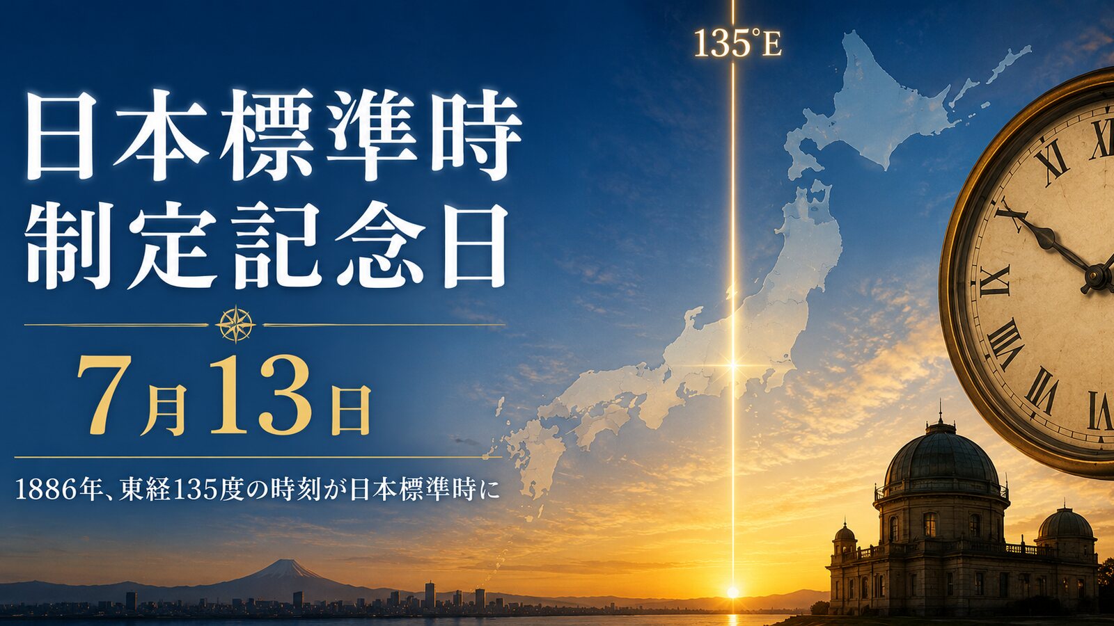 日本標準時制定記念日のイメージ画像