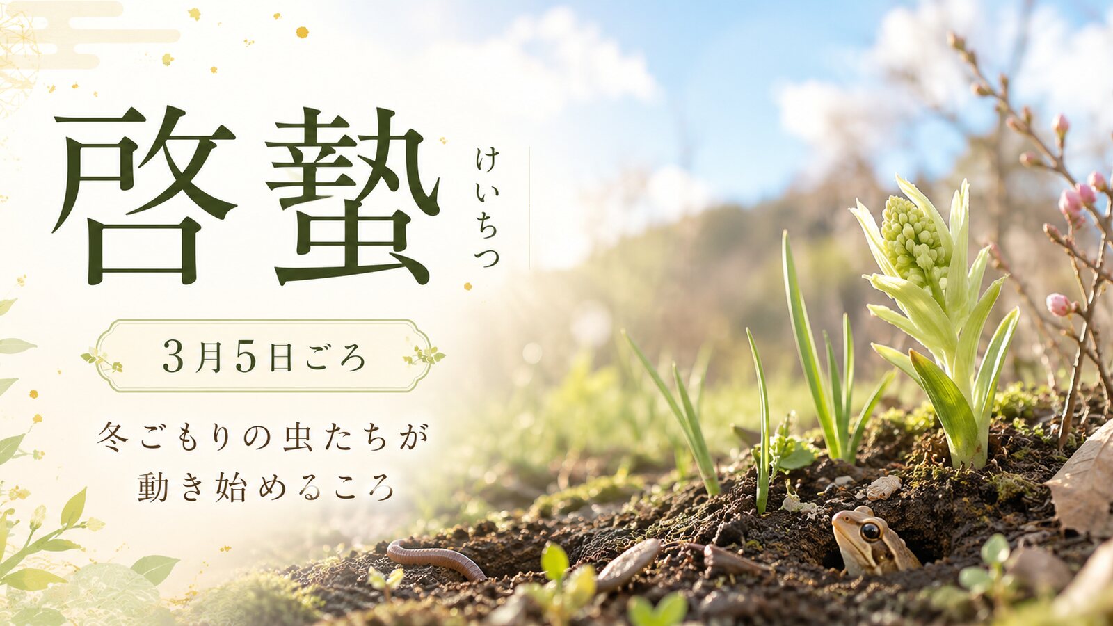 啓蟄のイメージ画像