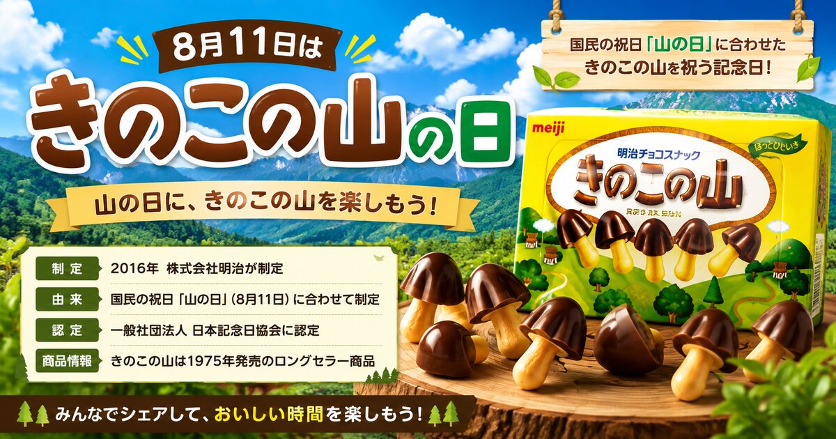 きのこの山の日のイメージ画像