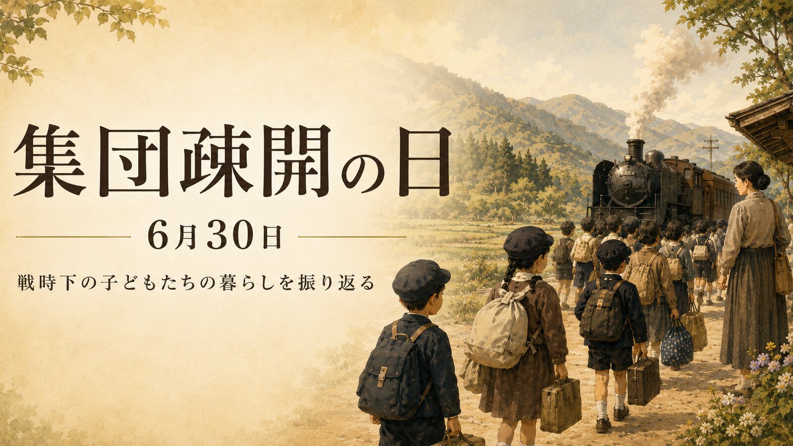 集団疎開の日のイメージ画像