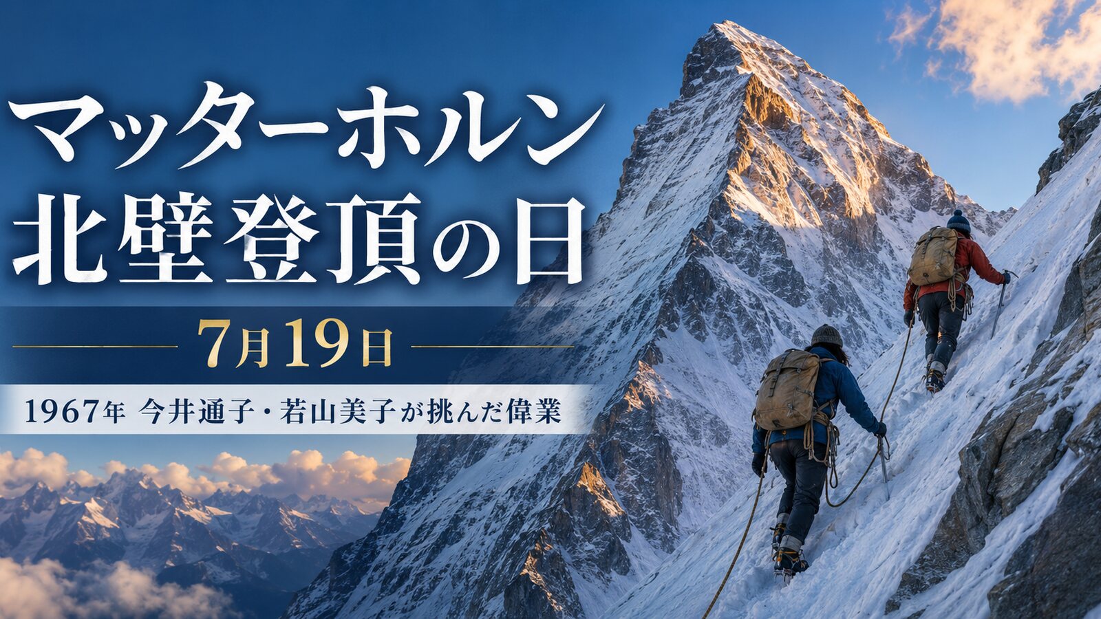 マッターホルン北壁登頂の日のイメージ画像
