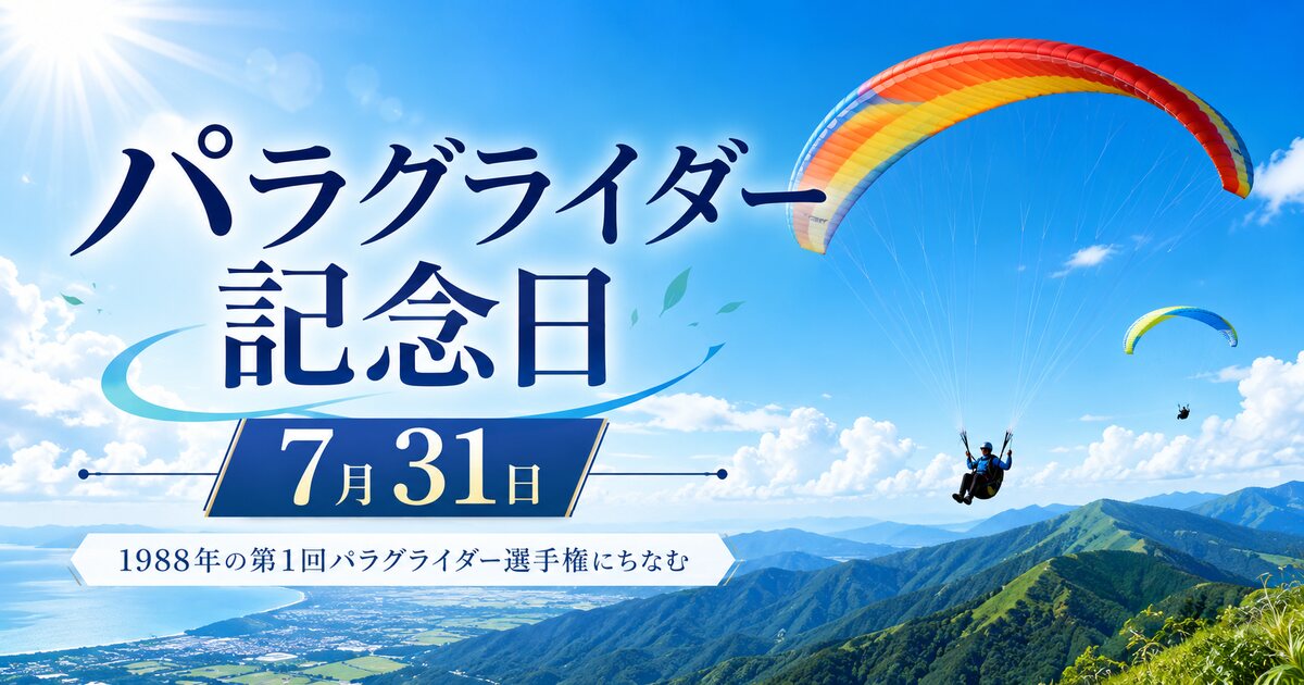 パラグライダー記念日のイメージ画像