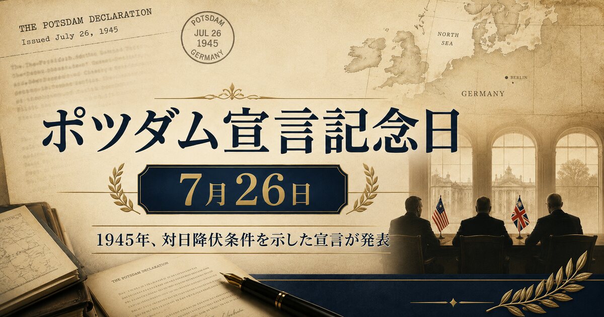 ポツダム宣言記念日のイメージ画像