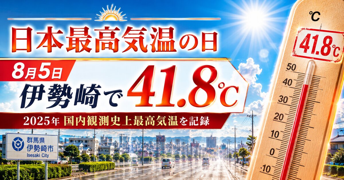 日本最高気温の日のイメージ画像