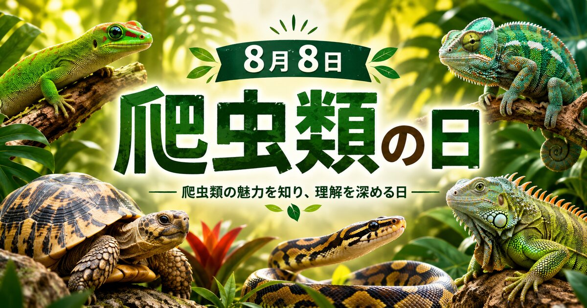 爬虫類の日のイメージ画像