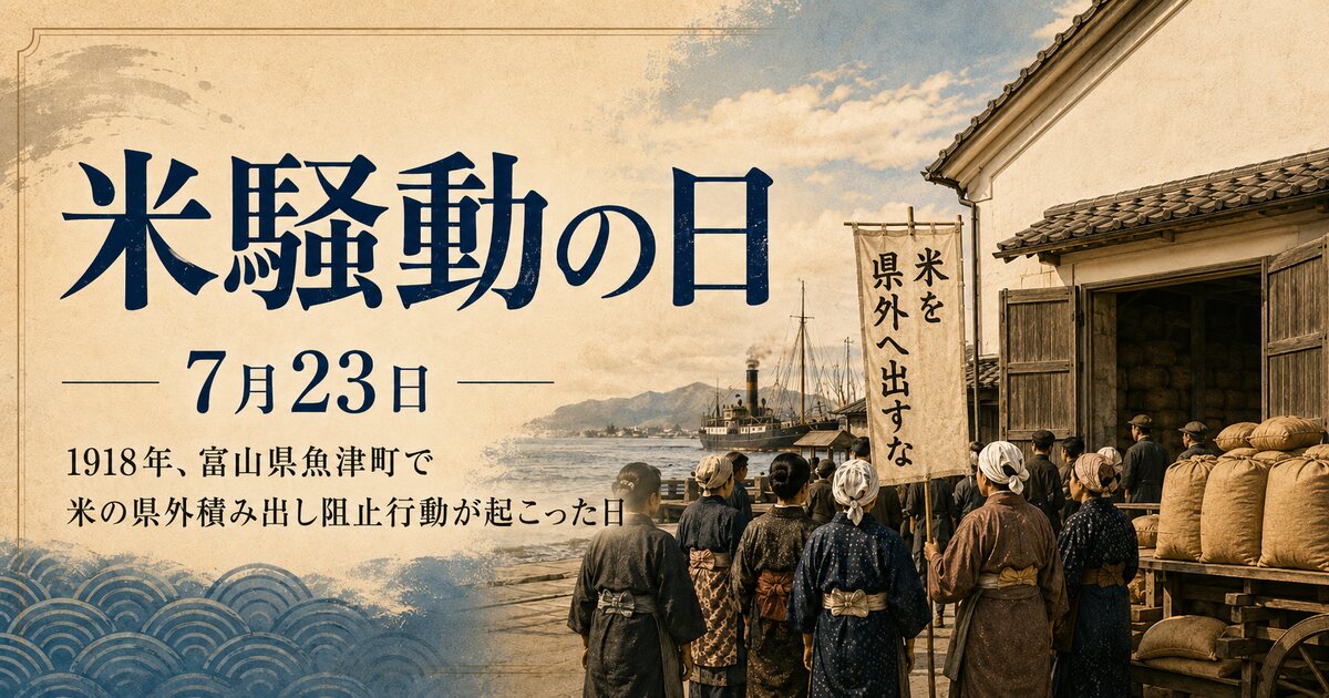 米騒動の日のイメージ画像