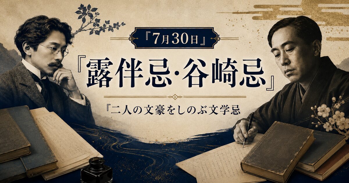 露伴忌・谷崎忌のイメージ画像