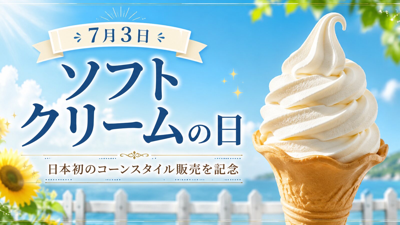ソフトクリームの日のイメージ画像