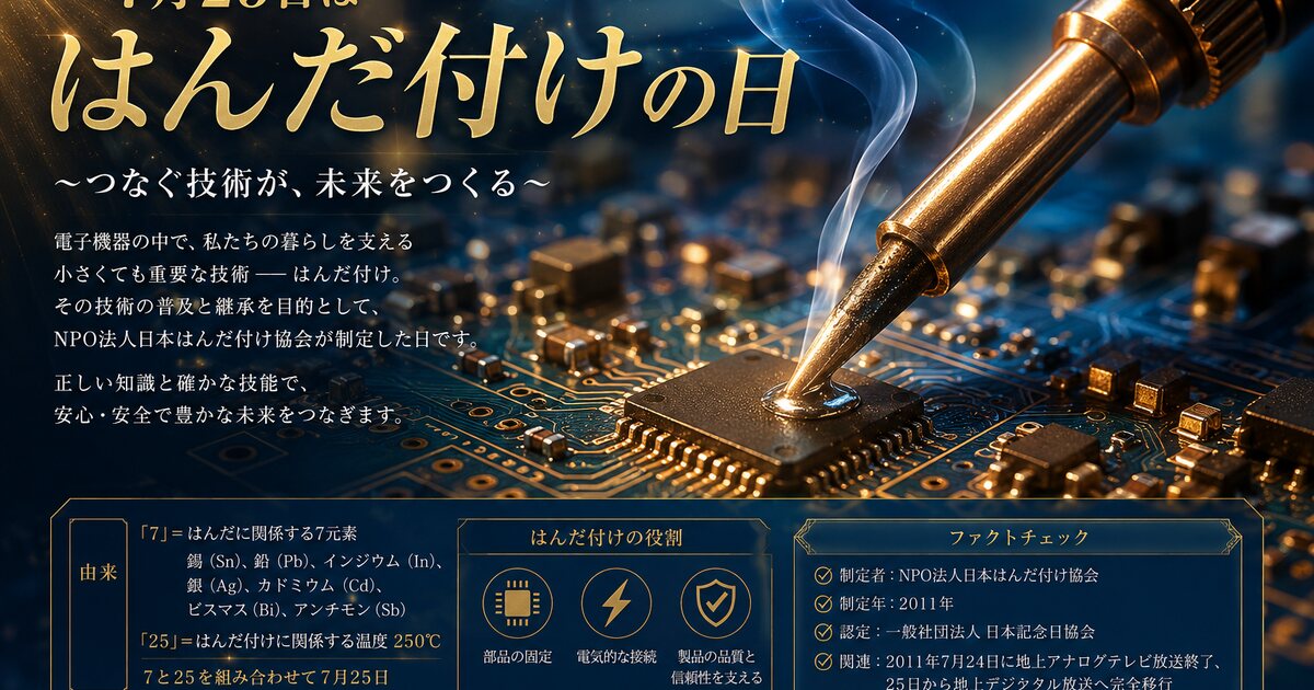 はんだ付けの日のイメージ画像