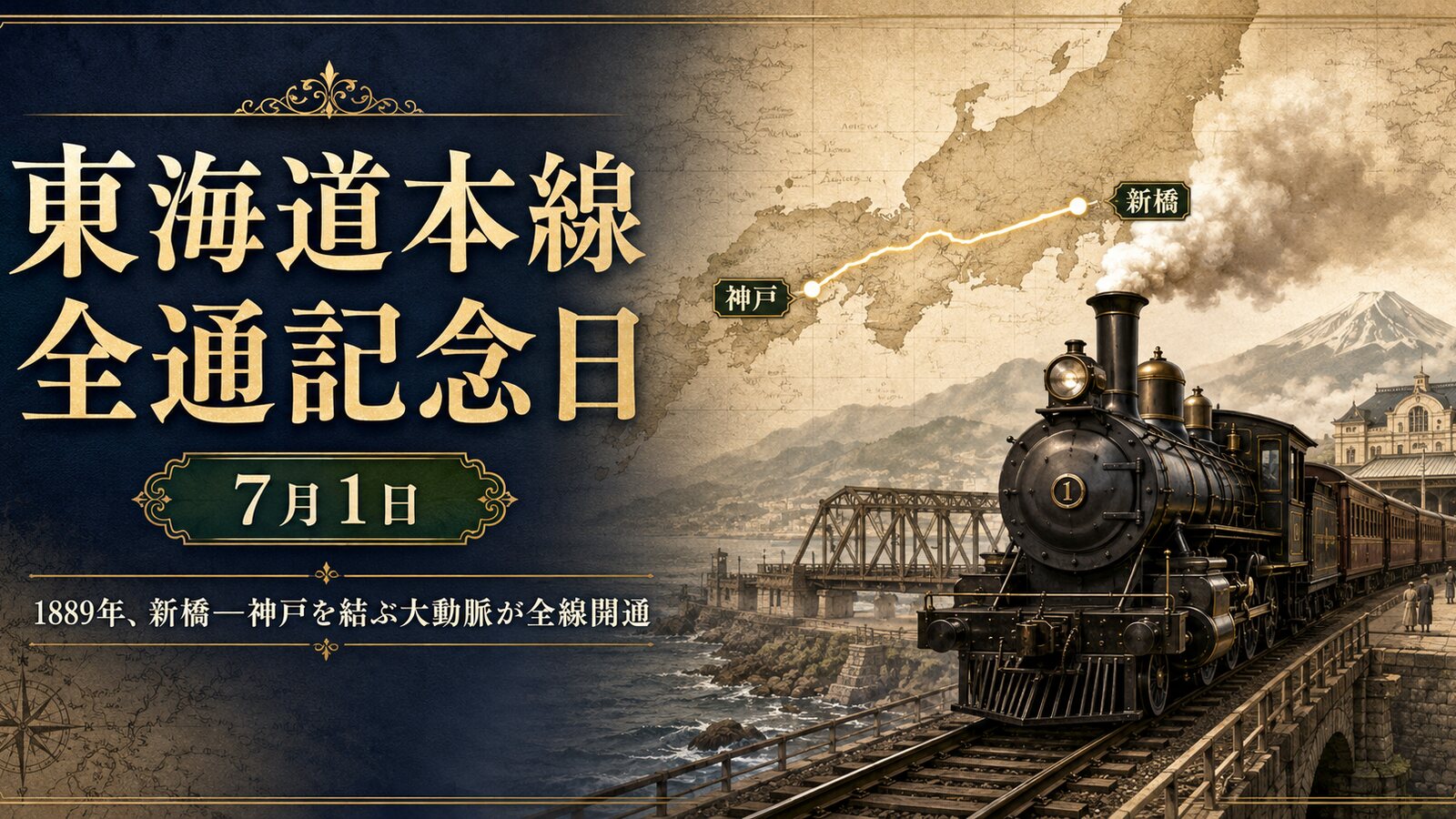 東海道線全通記念日のイメージ画像