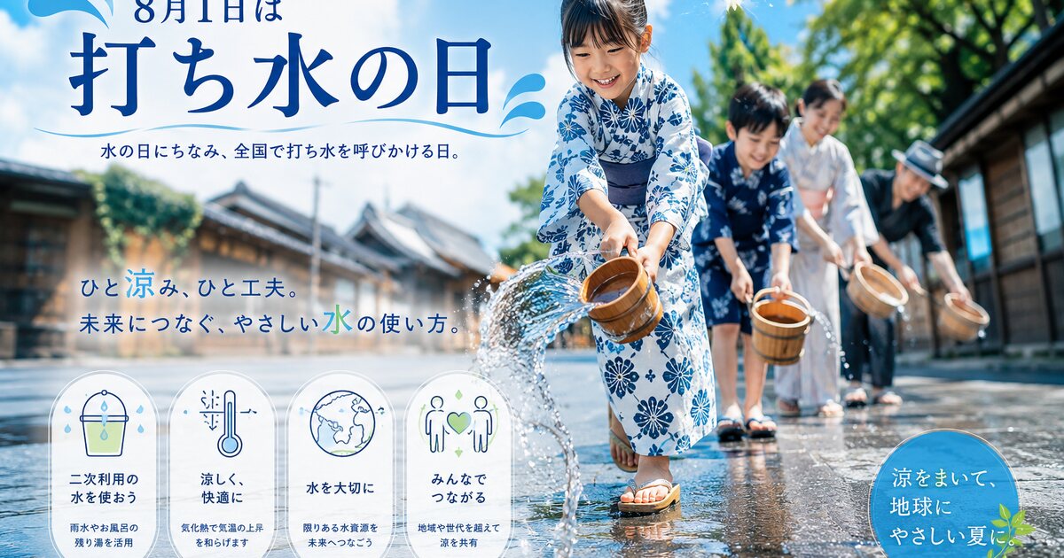 打ち水の日のイメージ画像