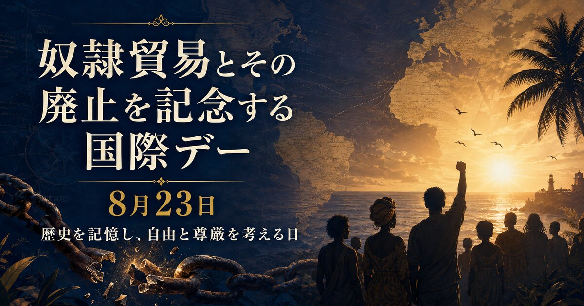 奴隷貿易とその廃止を記念する国際デーのイメージ画像