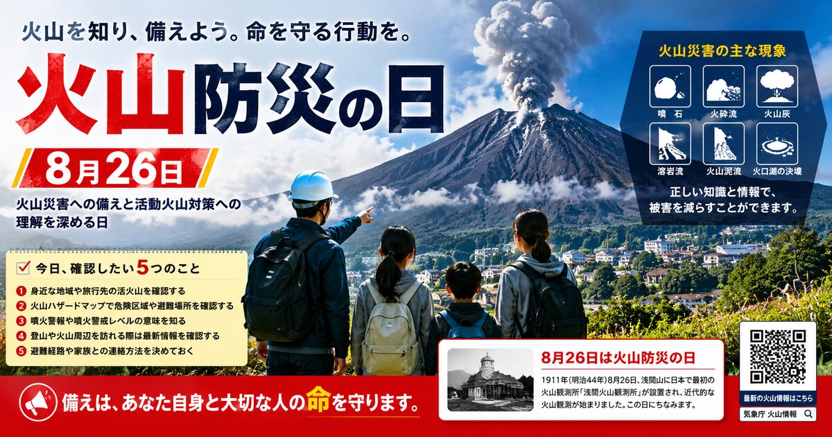 火山防災の日のイメージ画像
