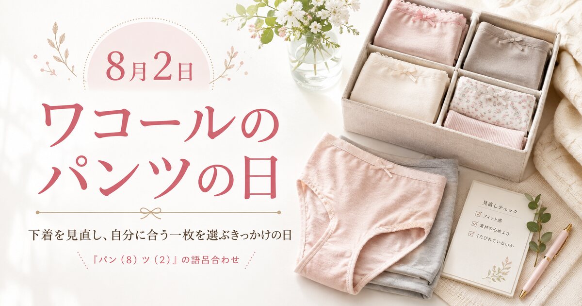 ワコールのパンツの日のイメージ画像