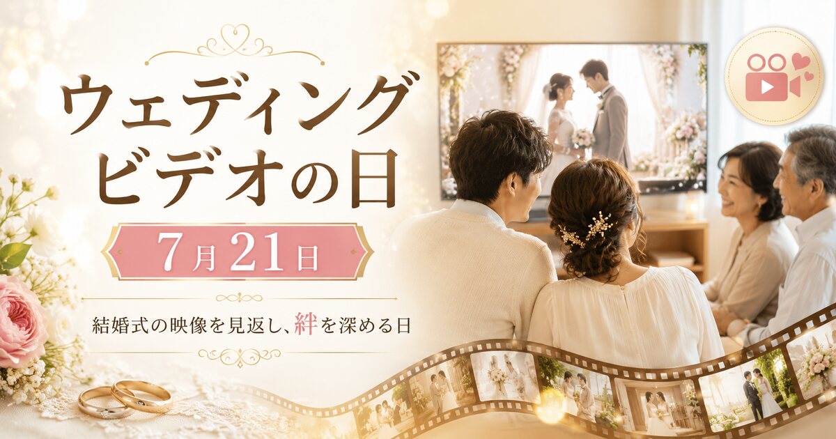 ウェディングビデオの日のイメージ画像
