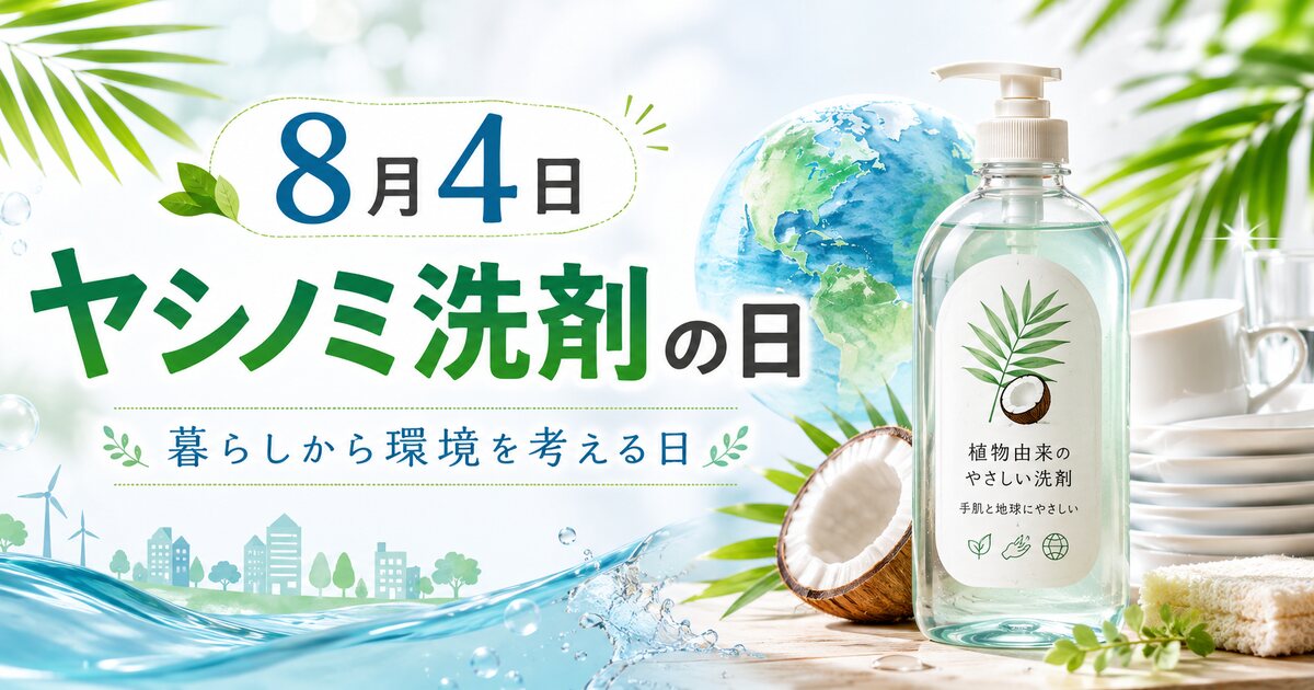 ヤシノミ洗剤の日のイメージ画像