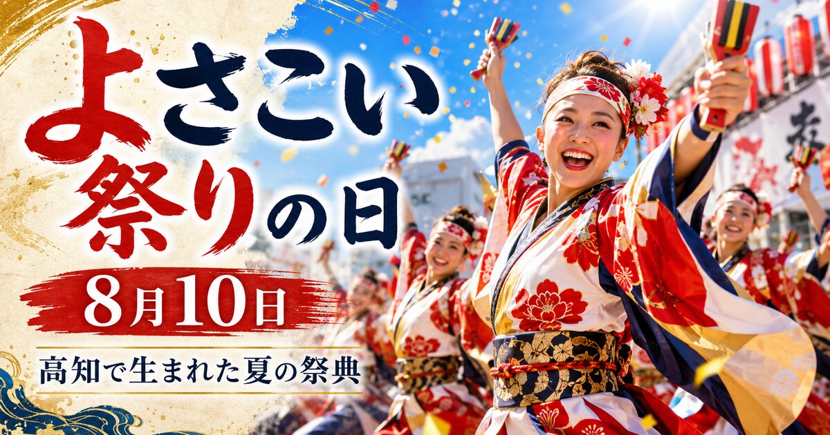 よさこい祭りの日のイメージ画像